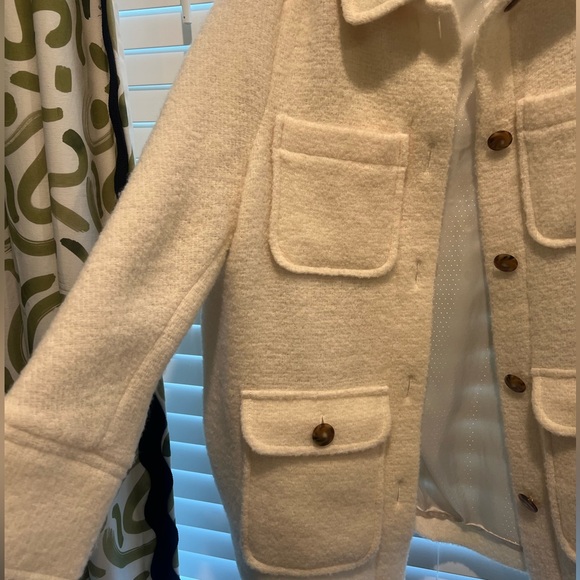 Sezane Cream Wool Jacket - Picture 9 of 11